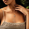 Karma and Luck  Necklaces - Womens  -  Intelligent Expression - White Enamel Aquarius Card Necklace