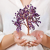 Karma and Luck  Tree of life  -  Grounded in Spirituality - Amethyst Stone Feng Shui Tree