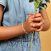 Karma and Luck  Bracelet  -  Pure Love - Heart Evil Eye Freshwater Pearl Kids Bracelet