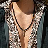 Karma and Luck  Necklaces - Mens  -  Divine Energy - Onyx Tiger's Eye Triple Protection Necklace