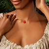 Karma and Luck  Necklaces - Womens  -  Steadfast Loyalty - Evil Eye Diamond Heart Charm Necklace