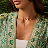Karma and Luck  Necklaces - Womens  -  Intuitive Strength - Evil Eye Tourmaline Double Layer Necklace