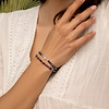 Karma and Luck  Bracelets - Womens  -  Grounded In Faith - Hematite Cross Bracelet