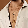 Karma and Luck  Necklace  -  Grounded in Hope - Black Onyx Star of David Necklace