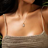 Karma and Luck  Necklaces - Womens  -  Playful Mind - White Enamel Gemini Card Necklace