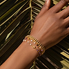 Karma and Luck  Bracelets - Womens  -  Tranquil Voice - Amethyst Rose Quartz Tourmaline Triple Protection Wrap