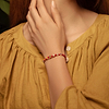 Karma and Luck  Bracelets - Red Womens  -  Invigorated Growth - Multi Stone Chakra Red String Bracelet
