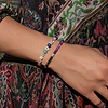 Karma and Luck  Bracelets - Womens  -  Blessed Equilibrium - Amethyst Lotus Hematite Health Bracelet