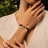 Picture of Bloom & Blossom - Black Onyx Lotus Diamond Bracelet