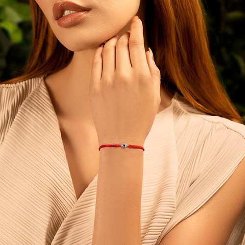 Beat Anxiety - Red String Amethyst Evil Eye Charm Bracelet