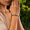 Picture of Violet Bloom - Amethyst Lotus Charm Bracelet