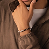 Picture of Illuminating Protection - Pearl Onyx Mantra Bracelet