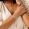 Karma and Luck  Bracelets - Womens  -  Joyous Temperament - Citrine Hamsa Evil Eye Charm Bracelet