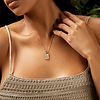 Karma and Luck  Necklaces - Womens  -  Compassionate Approach - White Enamel Pisces Card Necklace