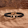 Picture of Zen Living Karma Circle Men’s Black String Bracelet