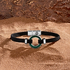 Picture of Positive Vibrations Malachite Karma Circle Men’s Black String Bracelet
