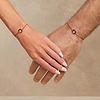 Picture of Spiritual Connection Black Enamel Karma Circle Red String Bracelet