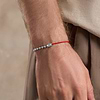 Picture of Harmonious Frequency Men's Silver Red String Evil Eye Bracelet