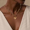 Picture of Blissful Embrace Gold Heart Charm