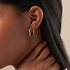 Picture of Eternal Circle -  Silver Hoop Earrings