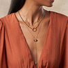 Picture of Creator of Positivity - Hematite Evil Eye Necklace