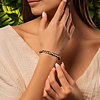 Picture of Mysterious Protection - Black Enamel Evil Eye Bracelet